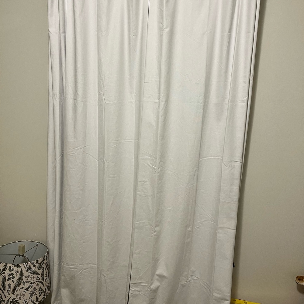 Pottery Barn Kids White Curtains noise reducing 44x84 (set of 2)